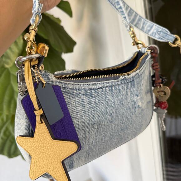 Coach In Loved Denim Teri Crossbody with Charms CDY76 - Picture 5 of 12